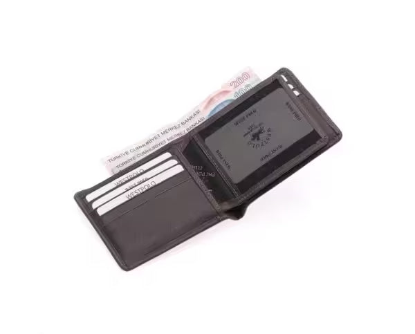 Westpolo Genuine Crazy Leather Unisex Leather Wallet With Abundant Credit Card Compartment (536C)