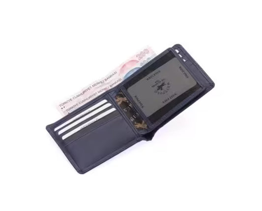 Westpolo Genuine Crazy Leather Unisex Leather Wallet With Abundant Credit Card Compartment (536C)