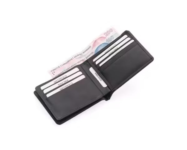 Westpolo Genuine Crazy Leather Unisex Leather Wallet With Abundant Credit Card Compartment (536C)