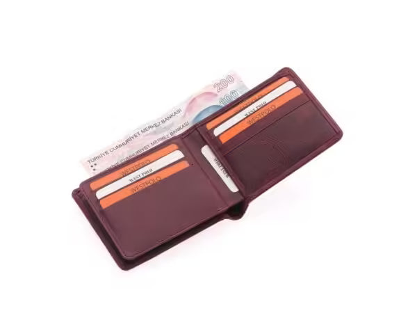 Westpolo Genuine Crazy Leather Unisex Leather Wallet With Abundant Credit Card Compartment (536C)
