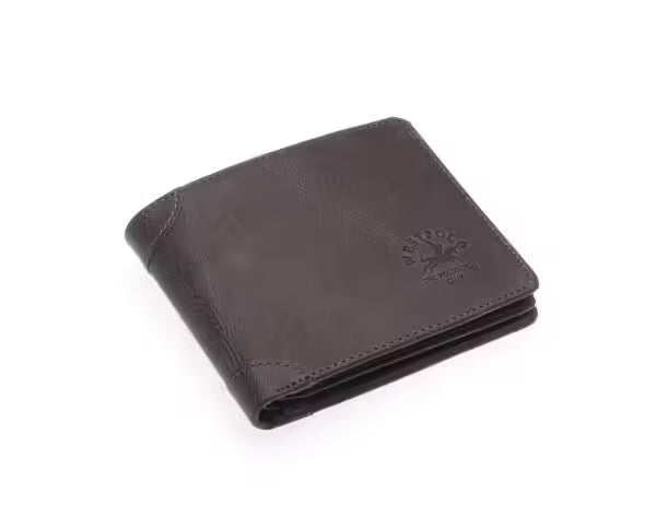 Westpolo Genuine Crazy Leather Unisex Leather Wallet With Abundant Credit Card Compartment (536C)
