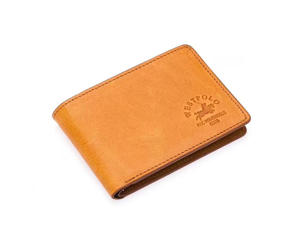 Westpolo Genuine Crazy Leather Men's Wallet (150C)