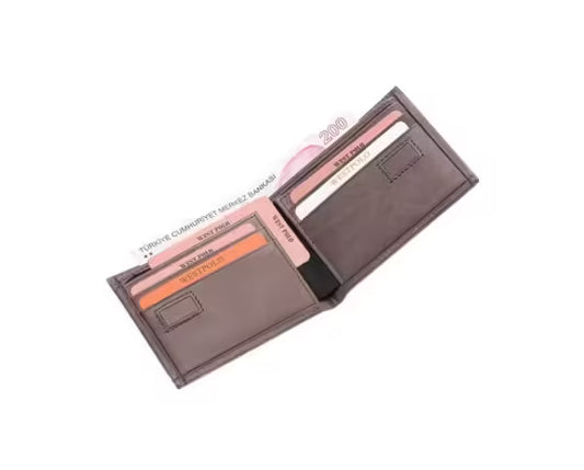 Westpolo Genuine Crazy Leather Unisex Cardholder Wallet (2710C)
