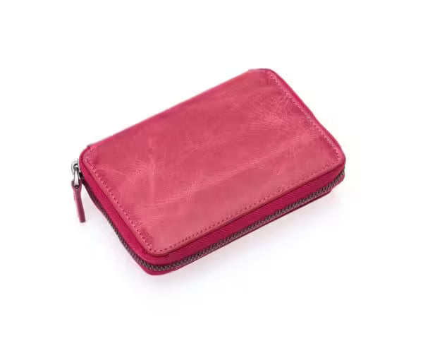 Westpolo Genuine Crazy Tumbled Leather Vintage Card Holder Wallet (1795C)