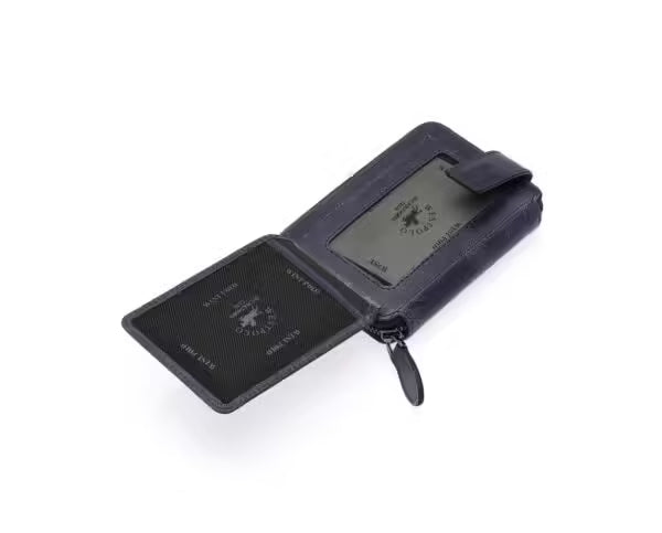 Westpolo Genuine Crazy Tumbled Leather Vintage Card Holder Wallet (1795C)