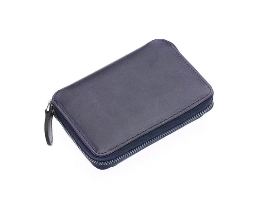 Westpolo Genuine Crazy Tumbled Leather Vintage Card Holder Wallet (1795C)