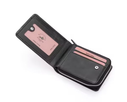 Westpolo Genuine Crazy Tumbled Leather Vintage Card Holder Wallet (545C)