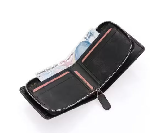 Westpolo Genuine Crazy Tumbled Leather Vintage Card Holder Wallet (545C)