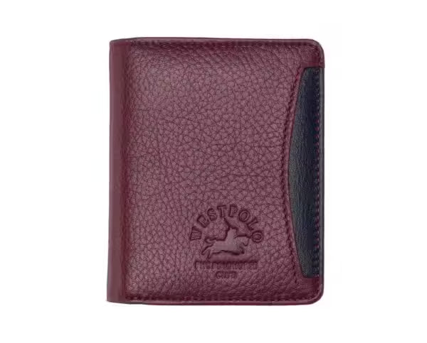 Westpolo Genuine Leather Men Cardholder Wallet (202)