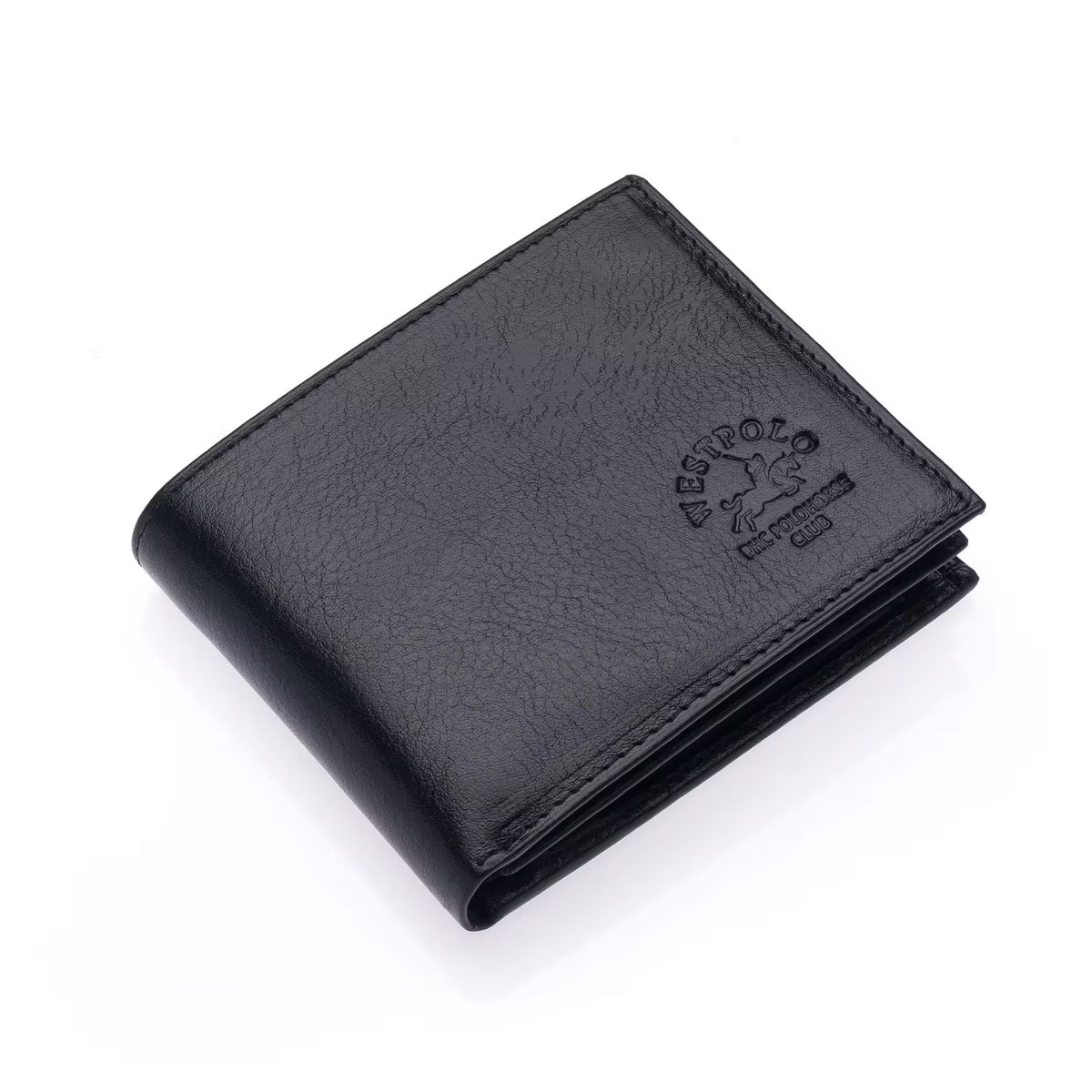 Portefeuille classique Westpolo en cuir véritable pour homme (36)
