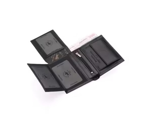 Portefeuille homme Westpolo en cuir véritable (01)