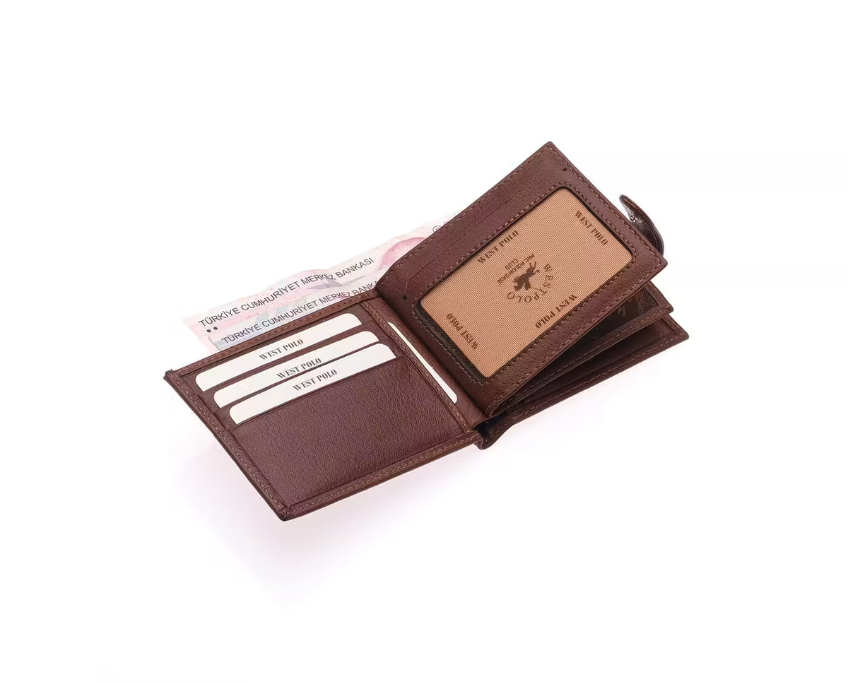 Westpolo Genuine Leather Men Wallet (11P)
