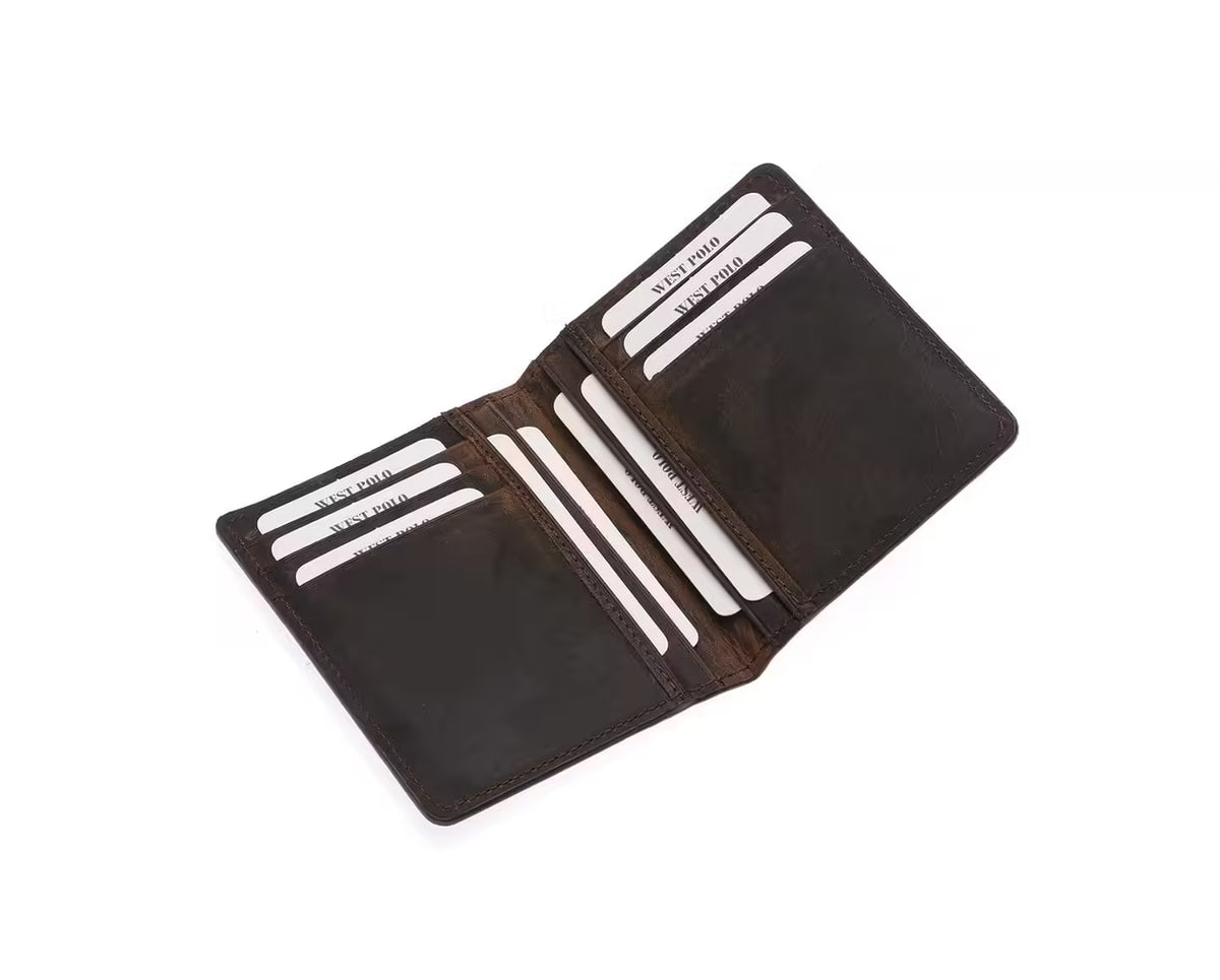 Portefeuille homme Westpolo en cuir véritable (649C)