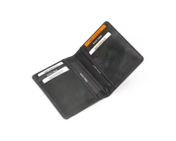Portefeuille homme Westpolo en cuir véritable (649C)