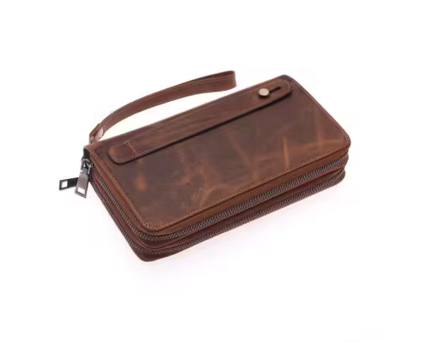 Portefeuille homme Westpolo en cuir véritable (7075)