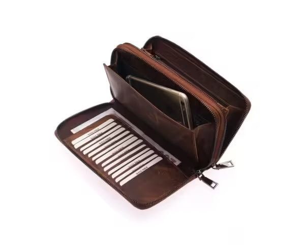 Portefeuille homme Westpolo en cuir véritable (7075)