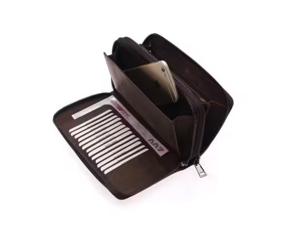 Portefeuille homme Westpolo en cuir véritable (7075)