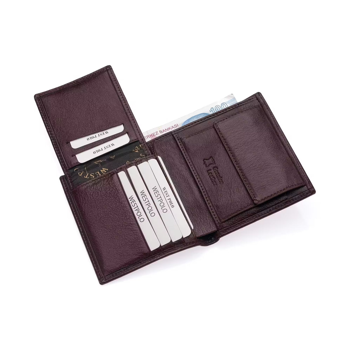 Portefeuille homme en cuir véritable Westpolo (99)