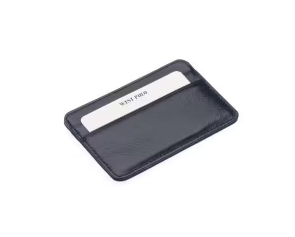 Portefeuille porte-cartes unisexe en cuir véritable Westpolo (42)