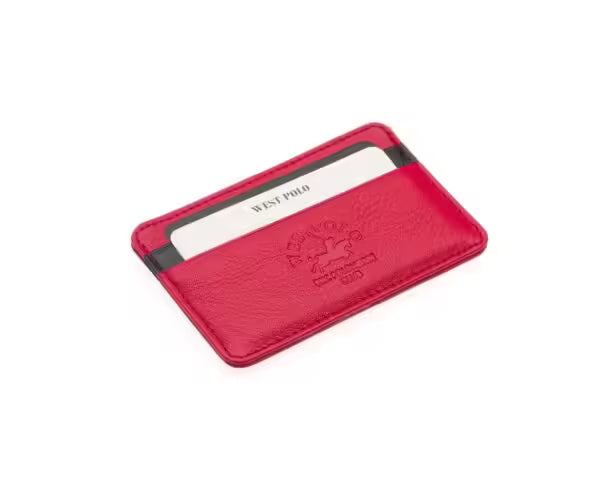Portefeuille porte-cartes unisexe en cuir véritable Westpolo (42)