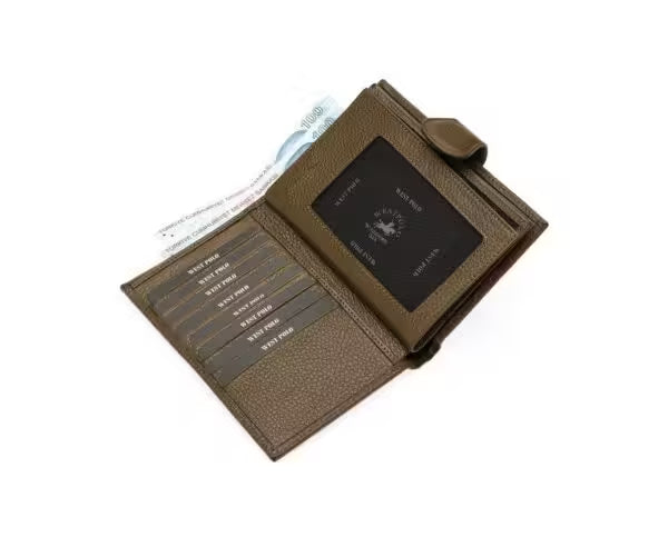 Portefeuille unisexe en cuir véritable Westpolo (421)