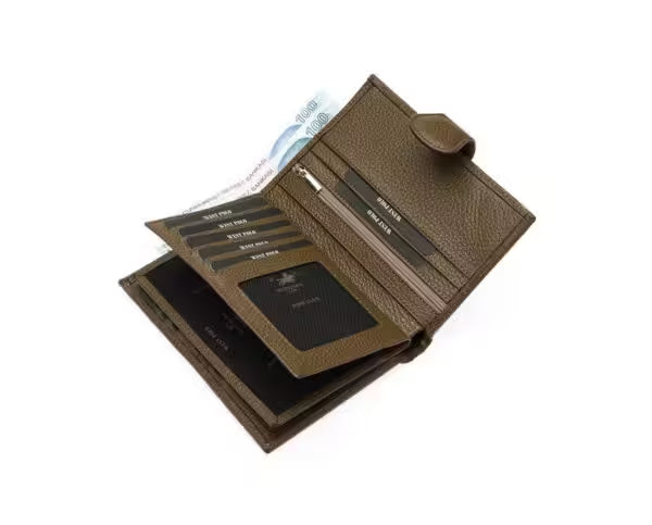 Portefeuille unisexe en cuir véritable Westpolo (421)