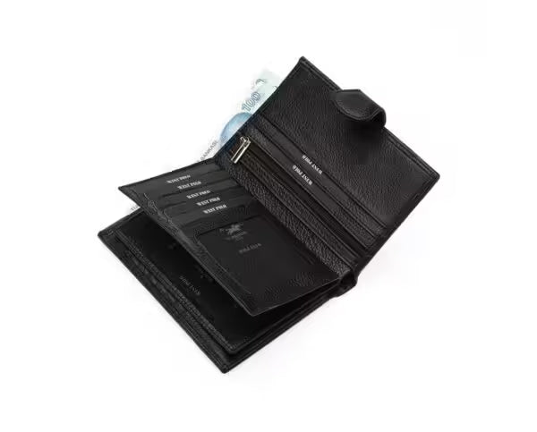 Portefeuille unisexe en cuir véritable Westpolo (421)