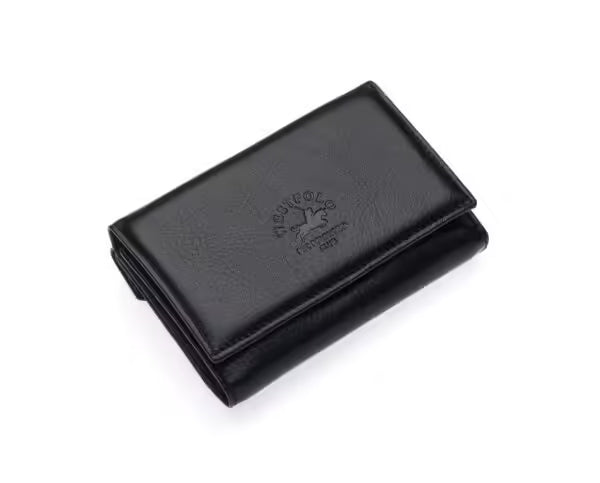 Portefeuille femme Westpolo en cuir mat véritable (402)