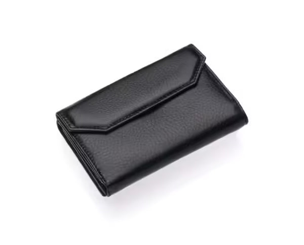 Portefeuille femme Westpolo en cuir mat véritable (402)