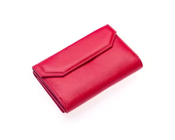 Portefeuille femme Westpolo en cuir mat véritable (402)