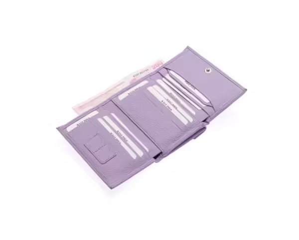 Portefeuille femme Westpolo en cuir mat véritable (402)