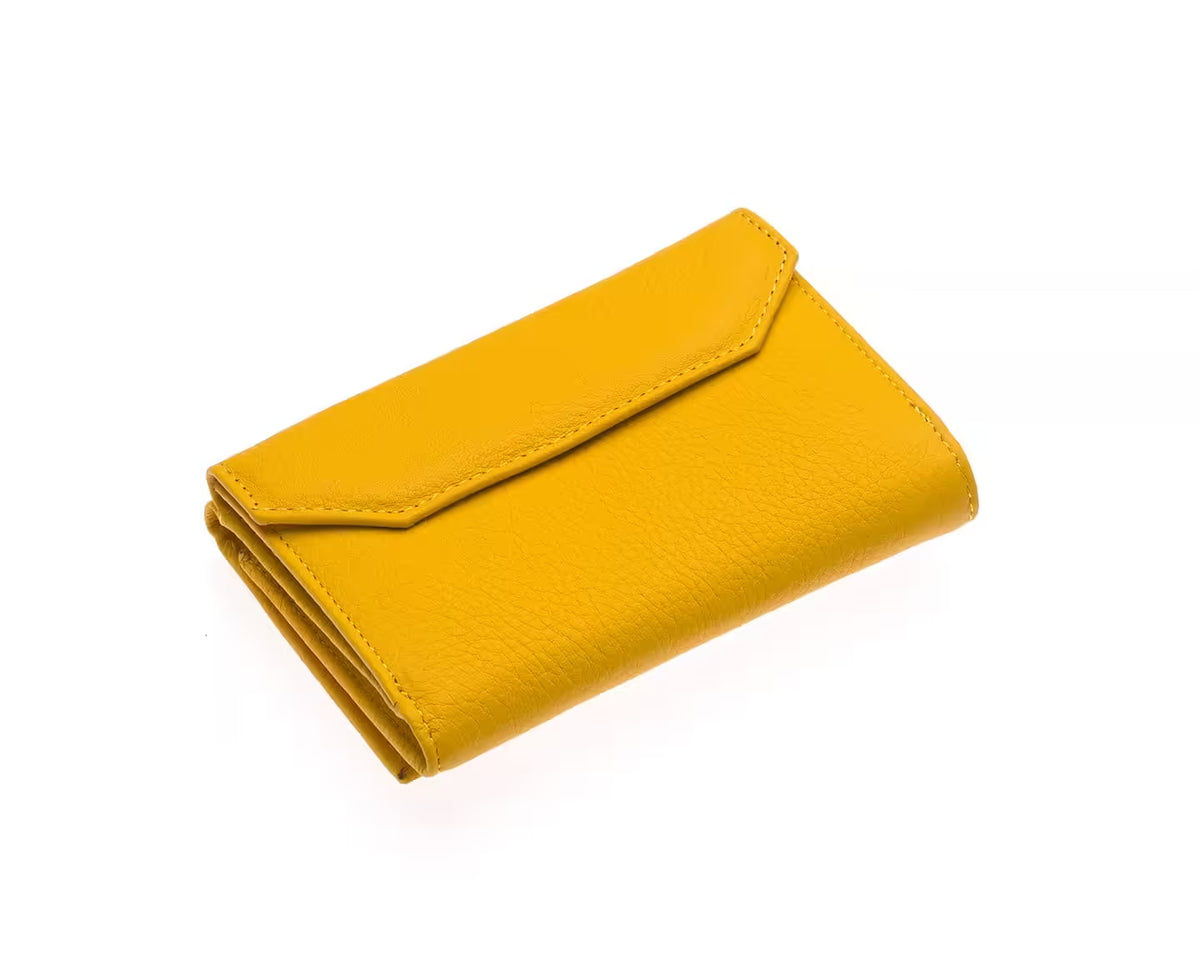 Portefeuille femme Westpolo en cuir mat véritable (402)