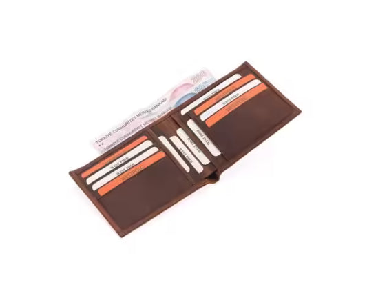 Westpolo Genuine Tumbled Crazy Leather Wallet Card Holder (1440C)