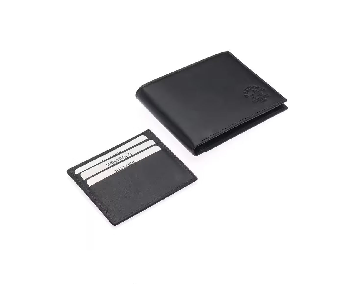 Porte-cartes portefeuille en cuir Westpolo Crazy (1440C)