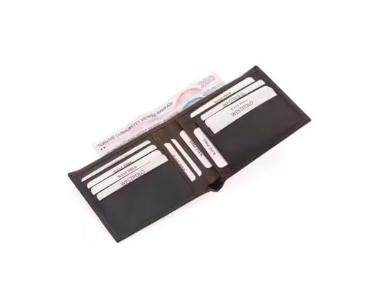 Westpolo Genuine Tumbled Crazy Leather Wallet Card Holder (1440C)