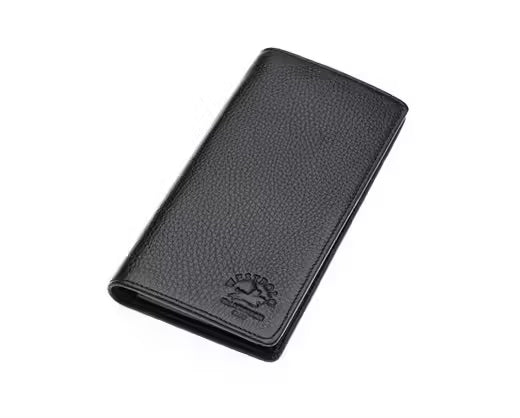 Portefeuille long unisexe Westpolo Harley en cuir véritable, grande capacité, avec compartiment pour téléphone (2741) 