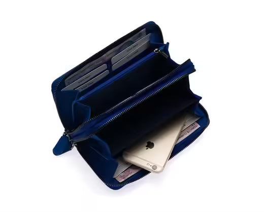 Portefeuille portefeuille unisexe Westpolo Harmony en cuir véritable avec compartiment pour téléphone (419) 