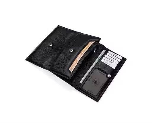 Westpolo Kier Genuine Leather Women's Wallet Card Holder with Coin and Card Holder Compartment(464)