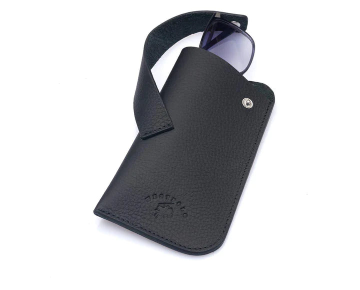 westpolo lonex genuine leather glasses case – black featured img