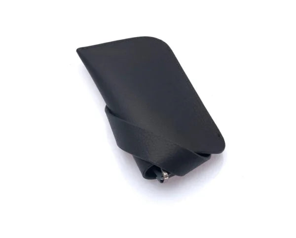 westpolo lonex genuine leather glasses case – black gallery img 1