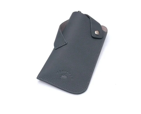 westpolo lonex genuine leather glasses case – gray gallery img 2