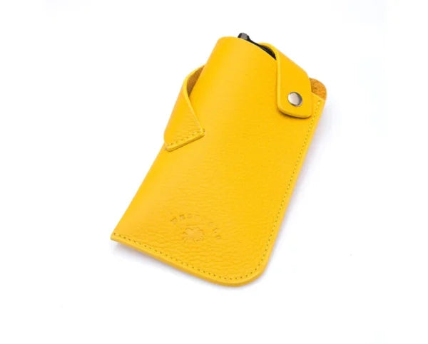 westpolo lonex genuine leather glasses case – yellow gallery img 1