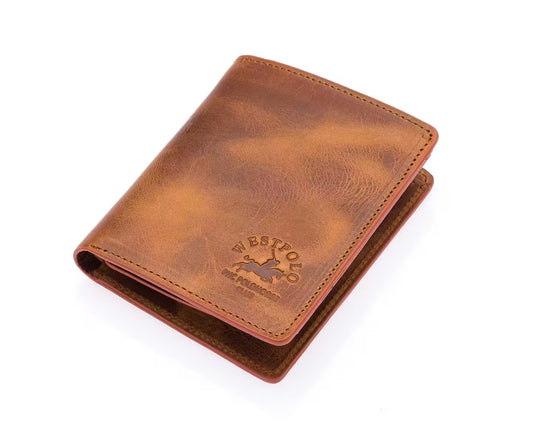 Westpolo Martini Genuine Leather Men's Wallet Card Holder With Large Card Holder Compartment (1590C)