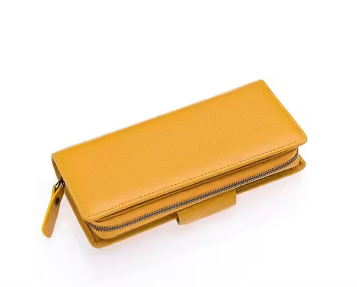 Portefeuille femme Westpolo Maze Genuine à fermeture éclair et aimant, grande capacité de cartes (481) 
