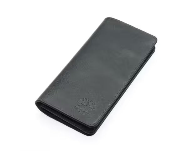 Portefeuille unisexe vintage Westpolo Olympus en cuir véritable grainé avec compartiment pour téléphone (2727C) 