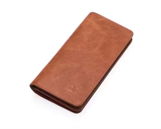 Westpolo Olympus Genuine Tumbled Leather Unisex Vintage Wallet Card Holder with Phone Compartment (2727C)