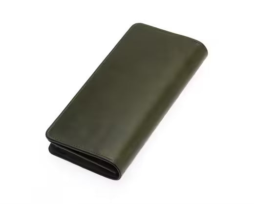 Portefeuille unisexe vintage Westpolo Olympus en cuir véritable grainé avec compartiment pour téléphone (2727C) 
