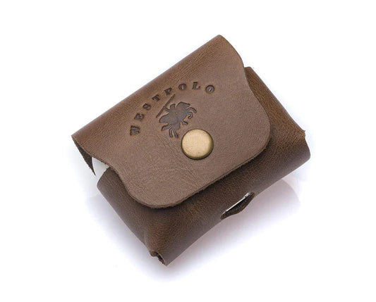 westpolo poine genuine leather apple airpods pro protection case – khaki featured img