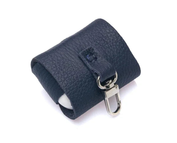westpolo poine genuine leather case – navy blue gallery img 1