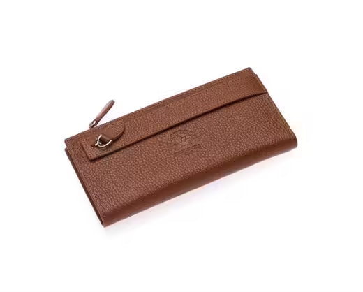 Portefeuille horizontal unisexe Westpolo Rice en cuir véritable, grande capacité, avec compartiment pour téléphone (3760) 